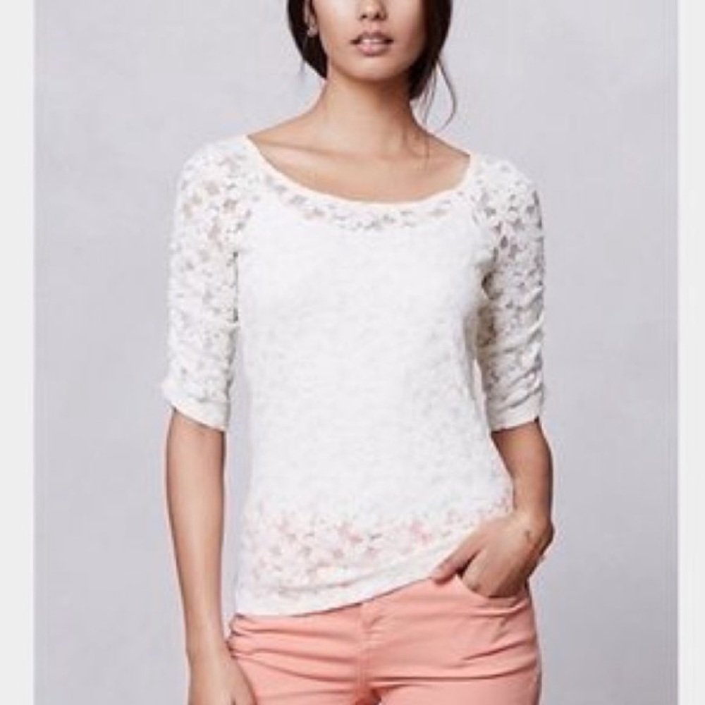 Eloise Brushed Lace Pullover